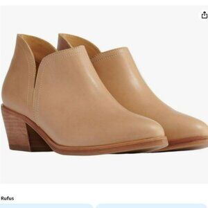 NISOLO Mia Ankle Bootie Size 9 Tan Leather Memory Foam Insole